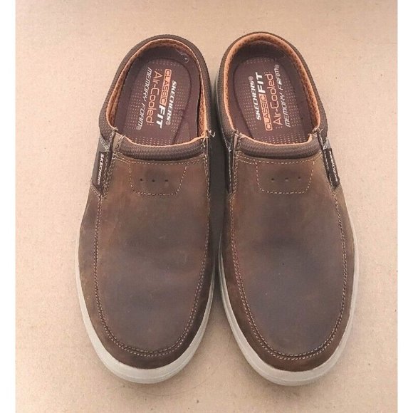 Skechers Shoes Skechers Porter Vamen Brown Leather Slip On Loafers